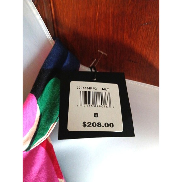 TRINA TURK Women's Size 8 Dress Floral Print Halter Neck Retail $208 - Picture 5 of 12